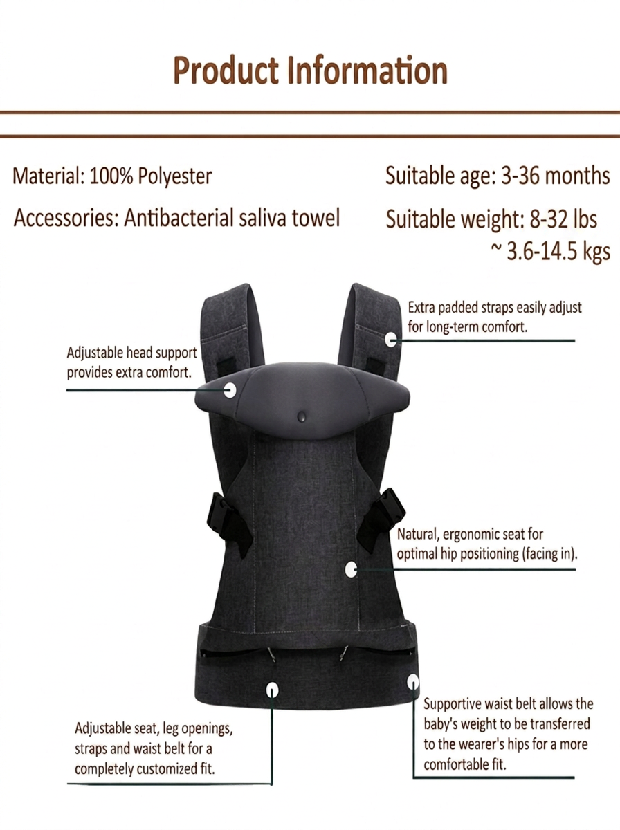 Ezzy Baby - Ergonomic Hands-Free Carrier
