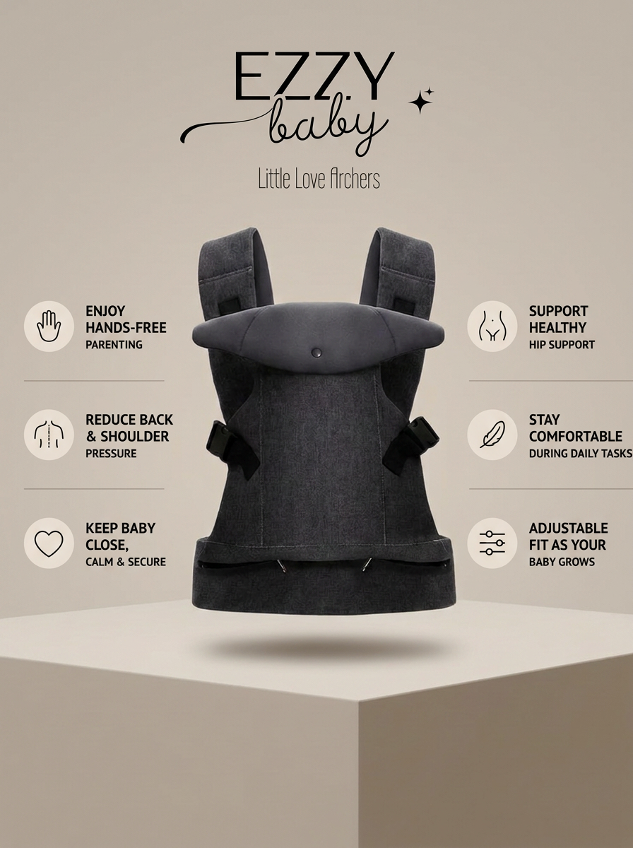 Ezzy Baby - Ergonomic Hands-Free Carrier
